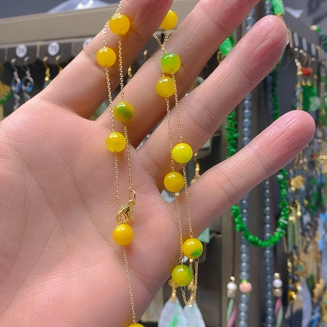 颈饰未镶嵌翡翠翡翠