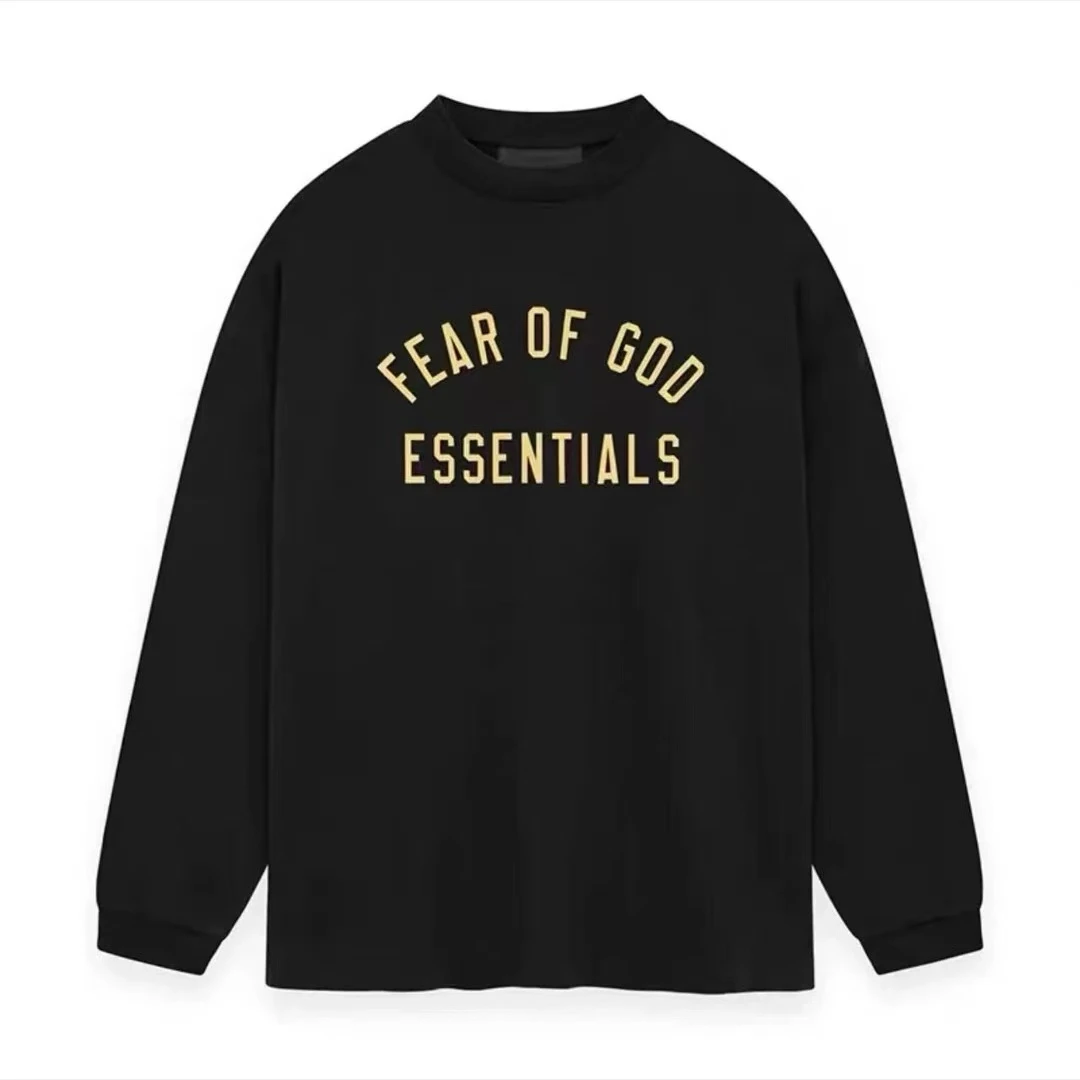 ESS春夏24款   主线硅胶印花圆领宽松休闲情侣T恤卫衣