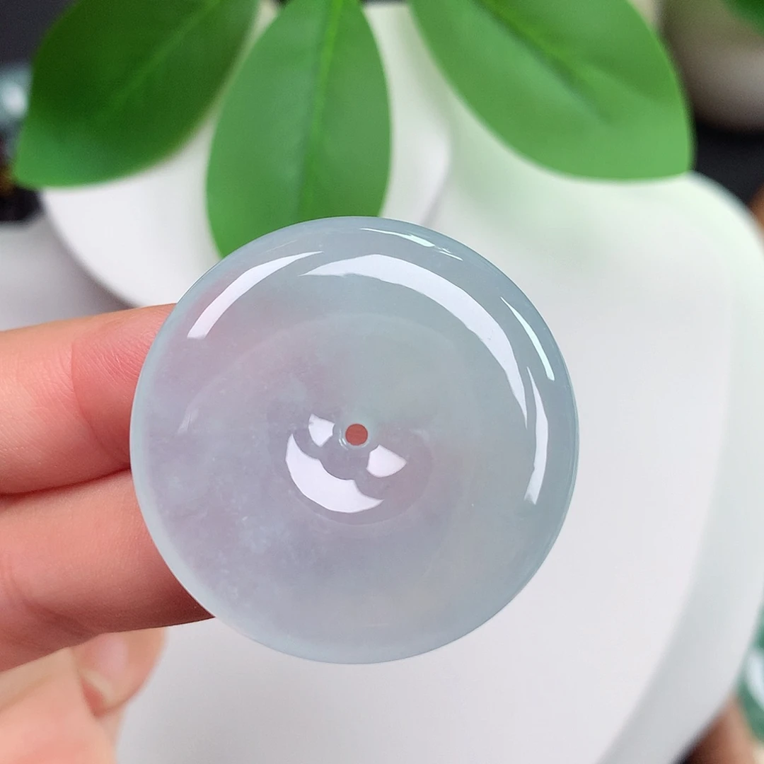 颈饰未镶嵌翡翠平安扣 33.9x6.0mm