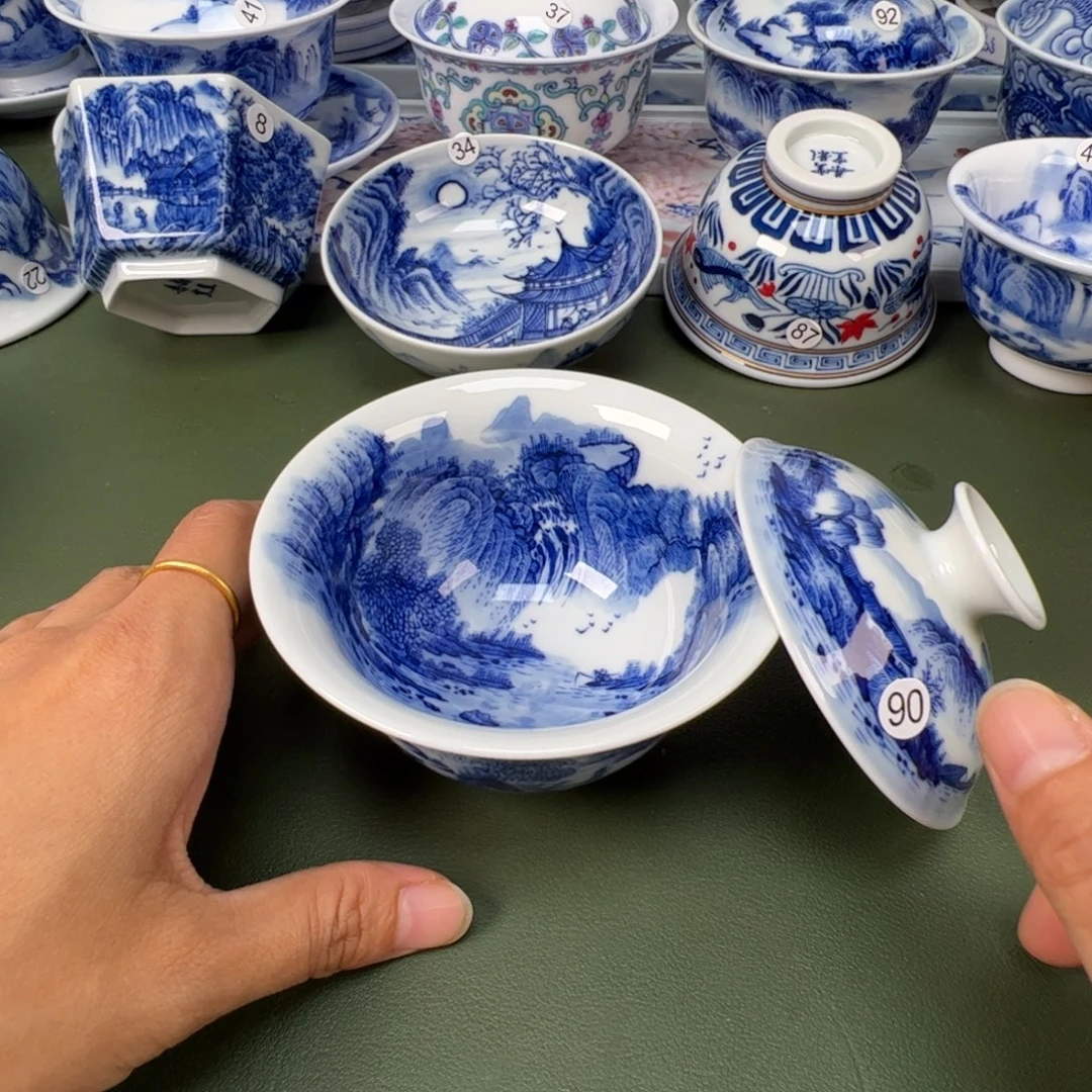 景德镇纯手工纯手绘茶具木木90