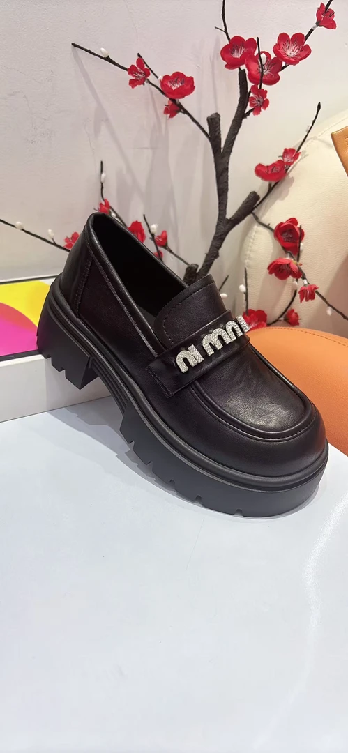 增高6658-12漆皮英伦英伦风秋季乐福鞋女士百搭厚底单鞋舒适