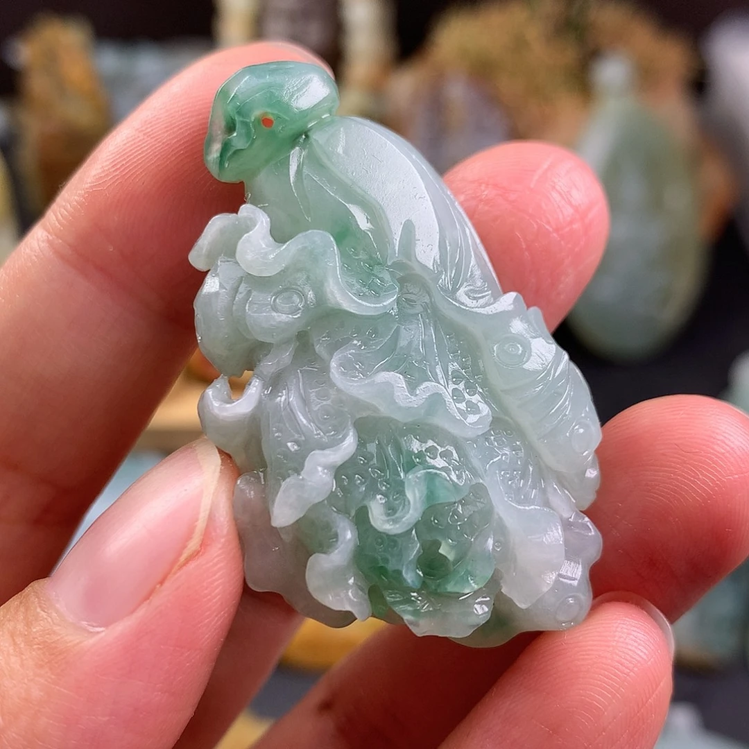 定制翡翠未镶嵌白菜