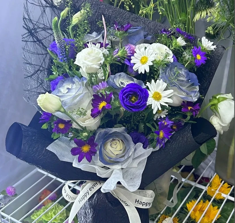 【许愿花】玫瑰混搭许愿蜡烛花束网红创意花束生日愿望花束送女友