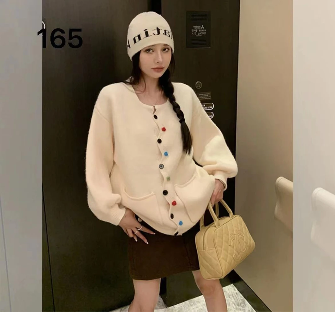 165针织开衫轻熟风女长袖春季网红百搭女装上衣设计师毛衫