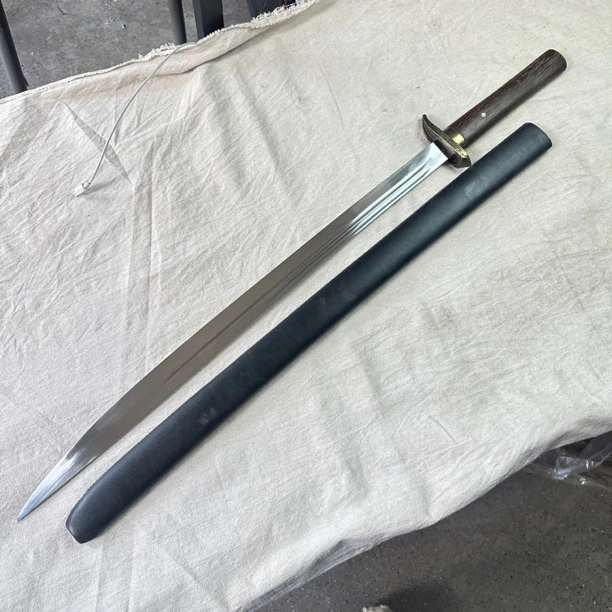 662。龙泉昊天宝剑高猛钢绣春刀包皮鞘未开刃