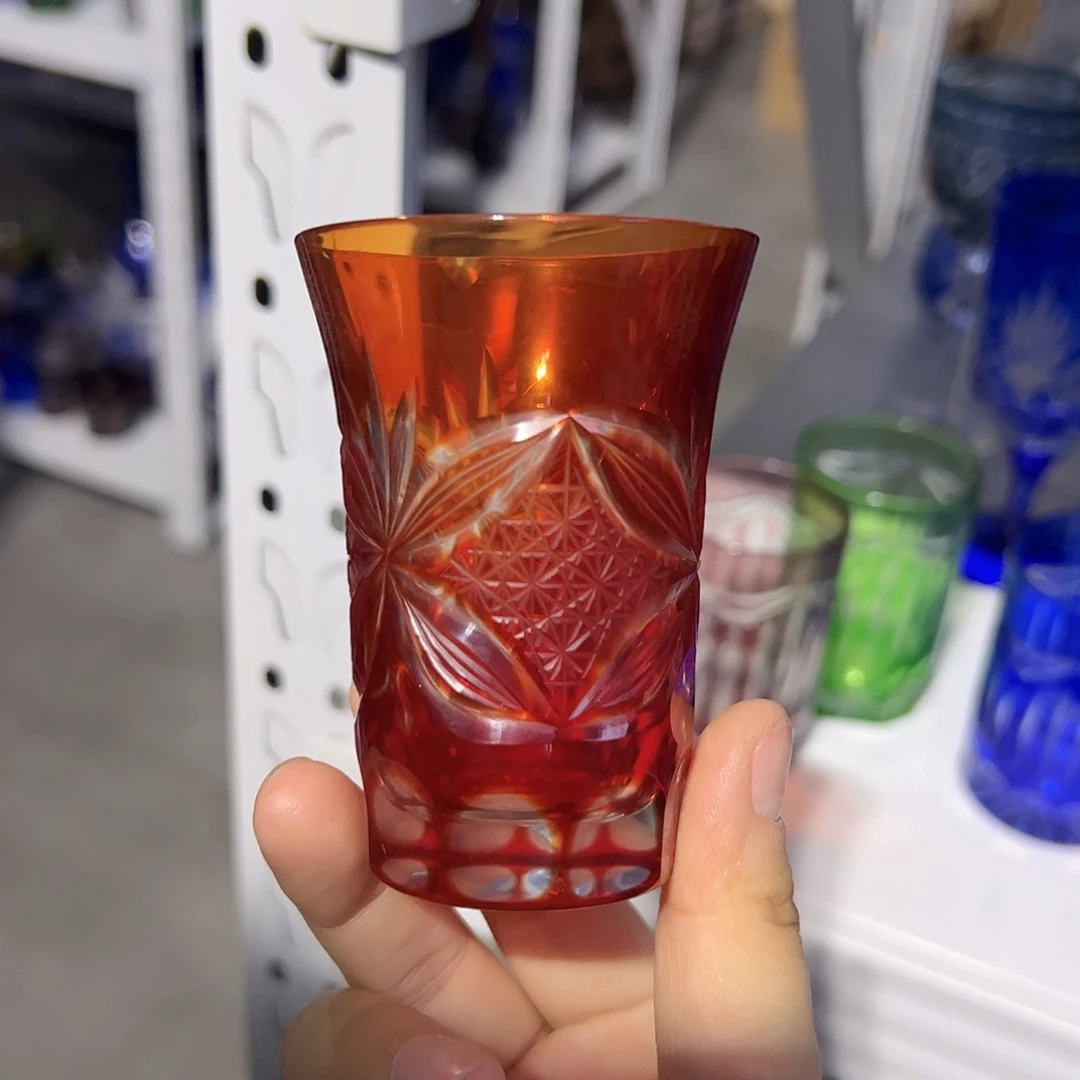 水晶玻璃高脚款微瑕一个