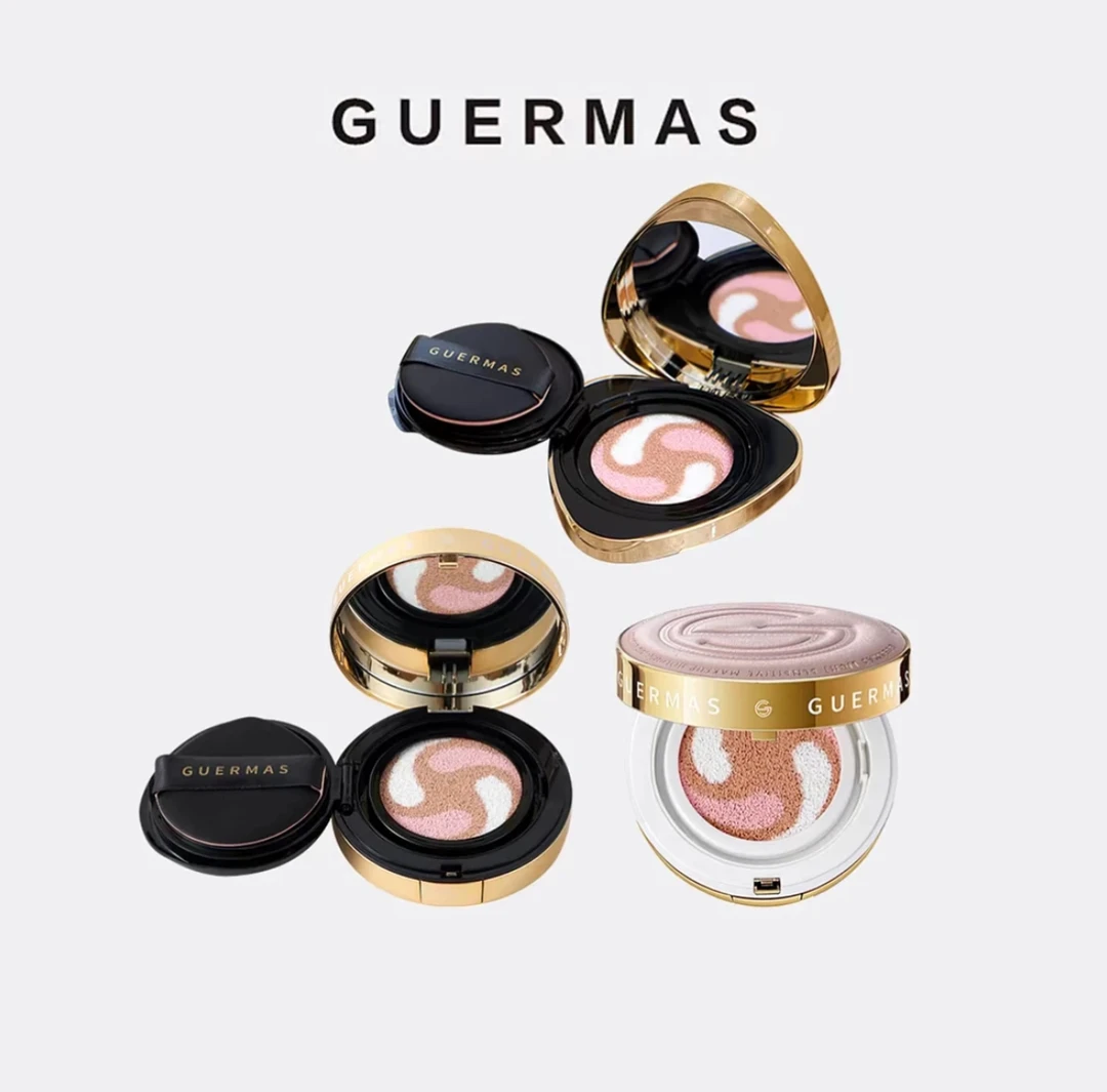 娇玛仕/guermas 金色爱心气垫cc 粉羊皮气垫cc