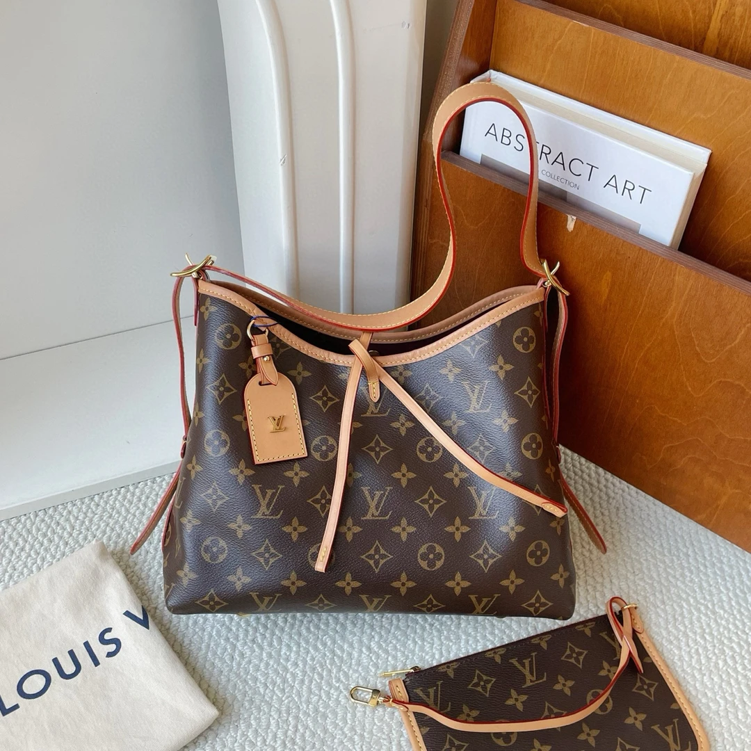 99新 LouisVuitton/路易威登 carryall小号老花芯片JM7-3895