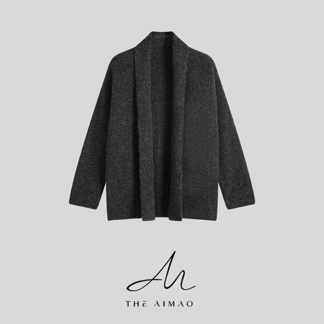 【THE AIMAO】"慵懒北欧”16支100羊毛肌理加厚保暖廓形外套XYX82958