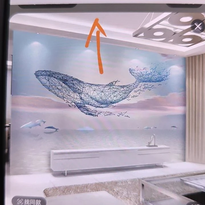 事****客厅电视墙壁画壁布