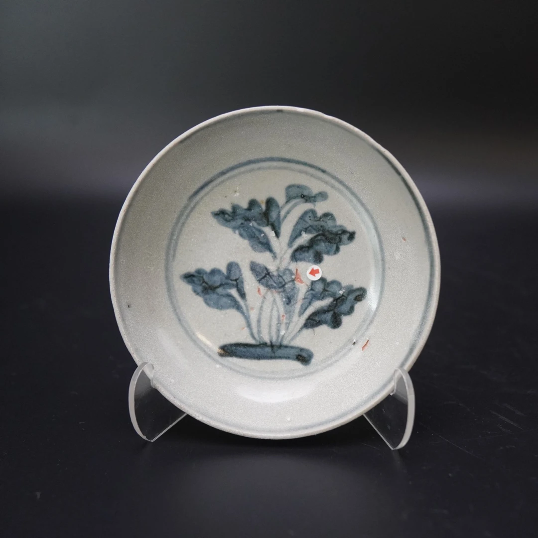 Lot.25100680明早期青花来福盘 直径：约12.4cm