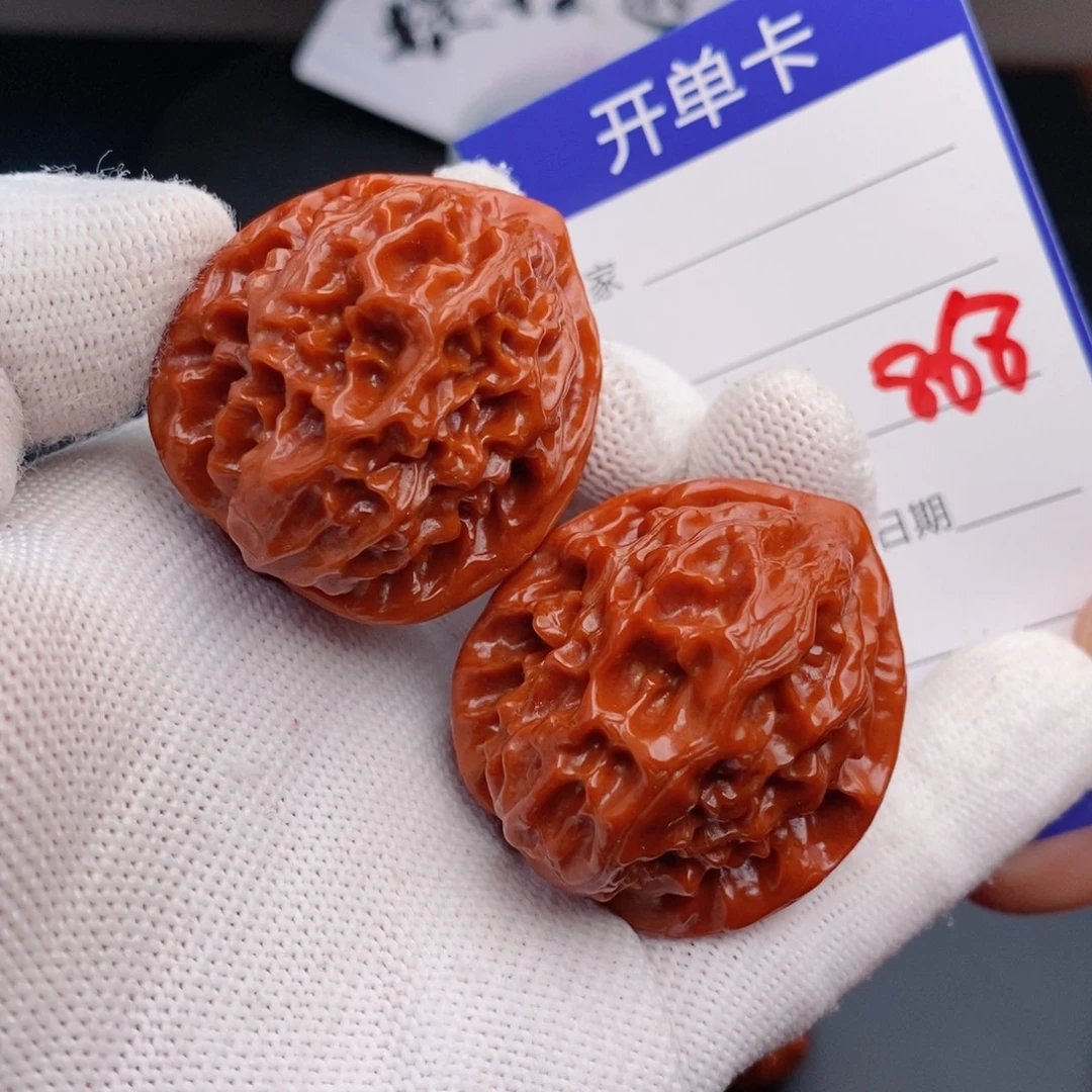 文玩核桃把件35龙鳞868
