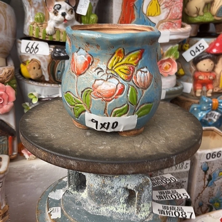 粗陶材质多肉花盆