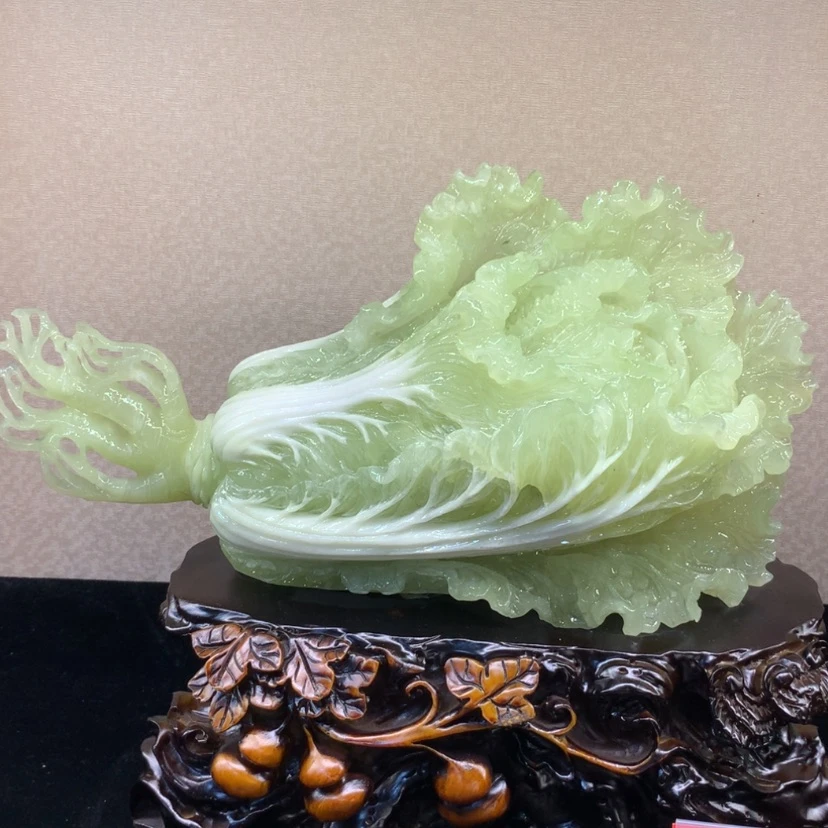 【闪购商品】蛇纹石玉未镶嵌摆件覆膜