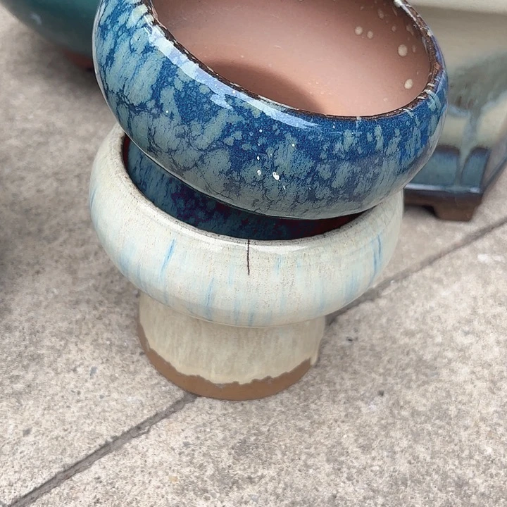 紫砂茶碗蘑菇瑕疵两个口径13，13