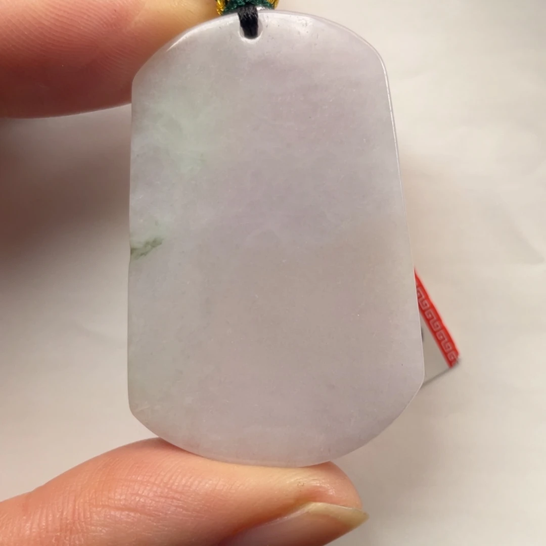 翡翠未镶嵌颈饰翡翠无事牌