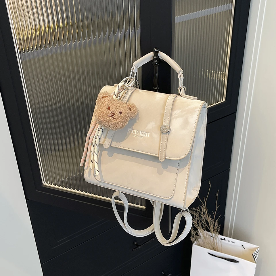 【牛奶硬糖】双肩背包夏天百搭ins女款女生包包推荐小众双肩包时尚