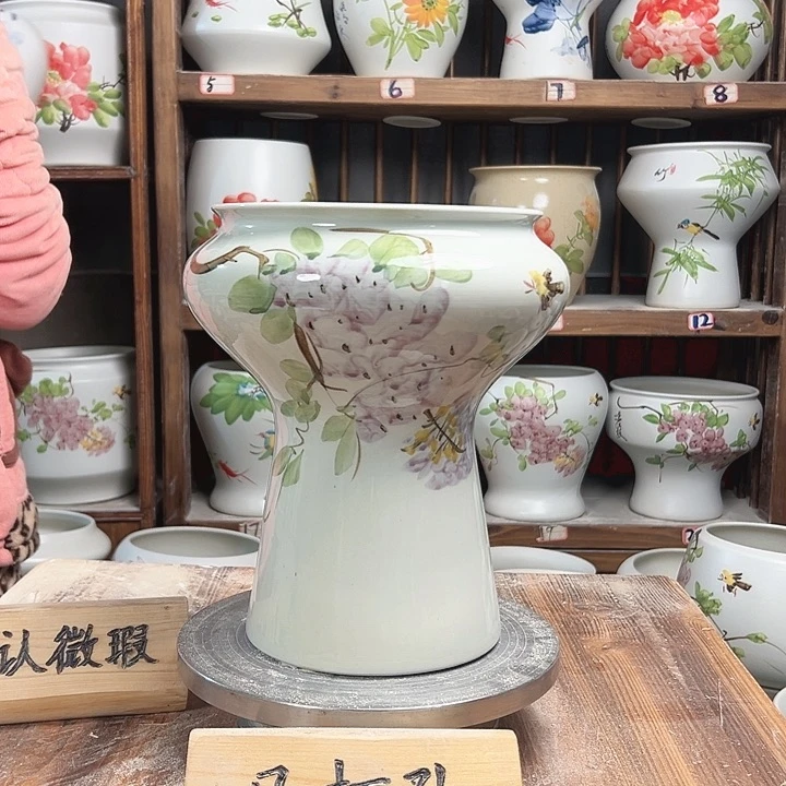 摆件蘑菇紫藤陶瓷新款陶瓷