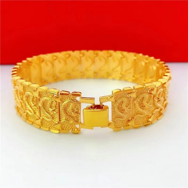 合金手链 【龙纹手链】2025新款男士男款大气时尚潮流霸气金手链款