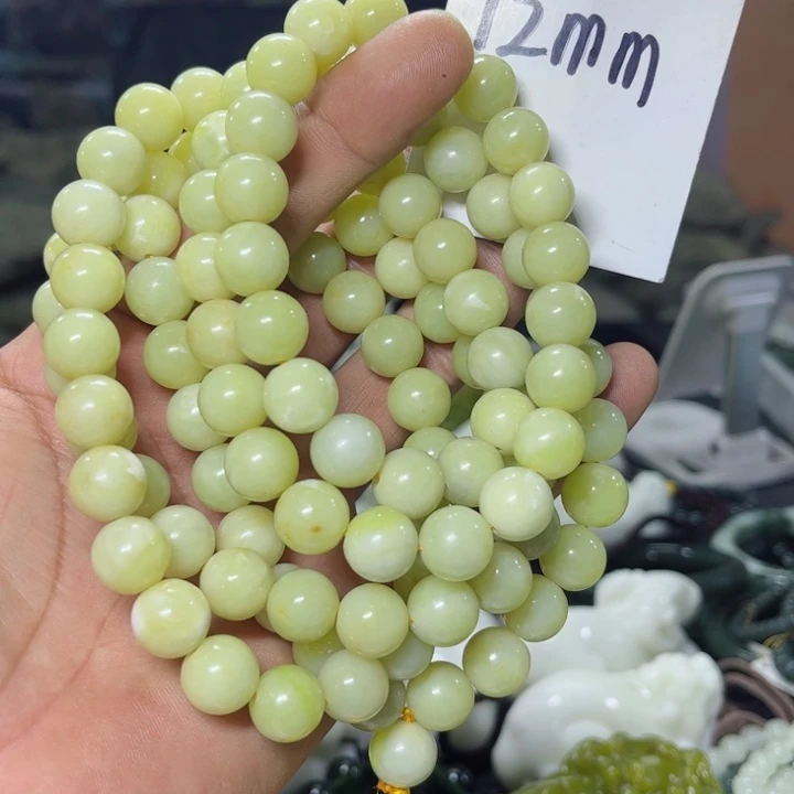 蛇纹石玉项链未镶嵌