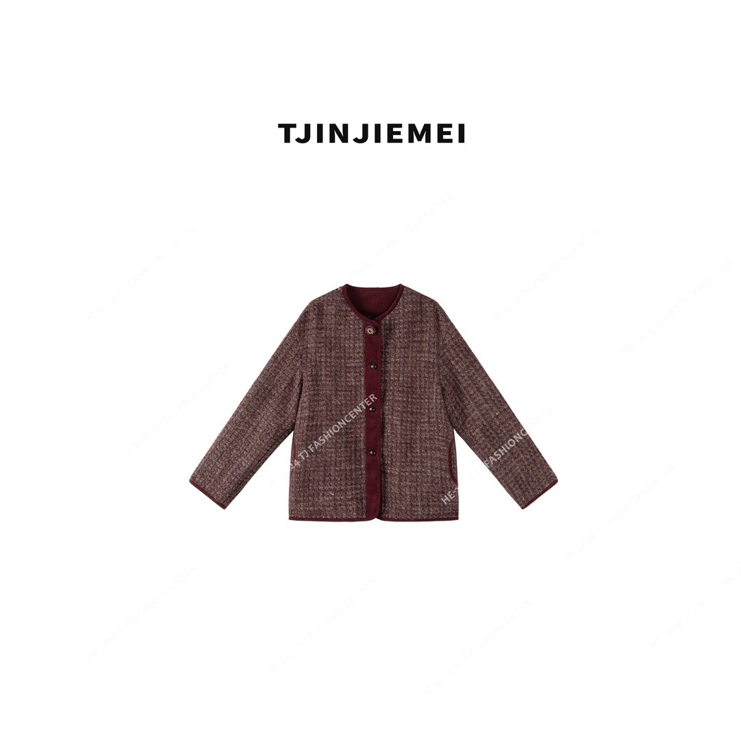 娟娟【鎏金月】设计感小香风精致气质温柔羽绒服ERF2410-R8073