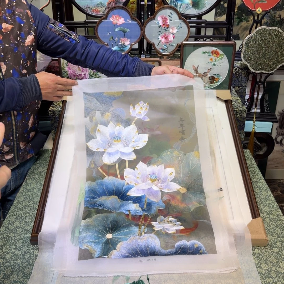 刺绣手工苏绣工艺制作技艺精湛