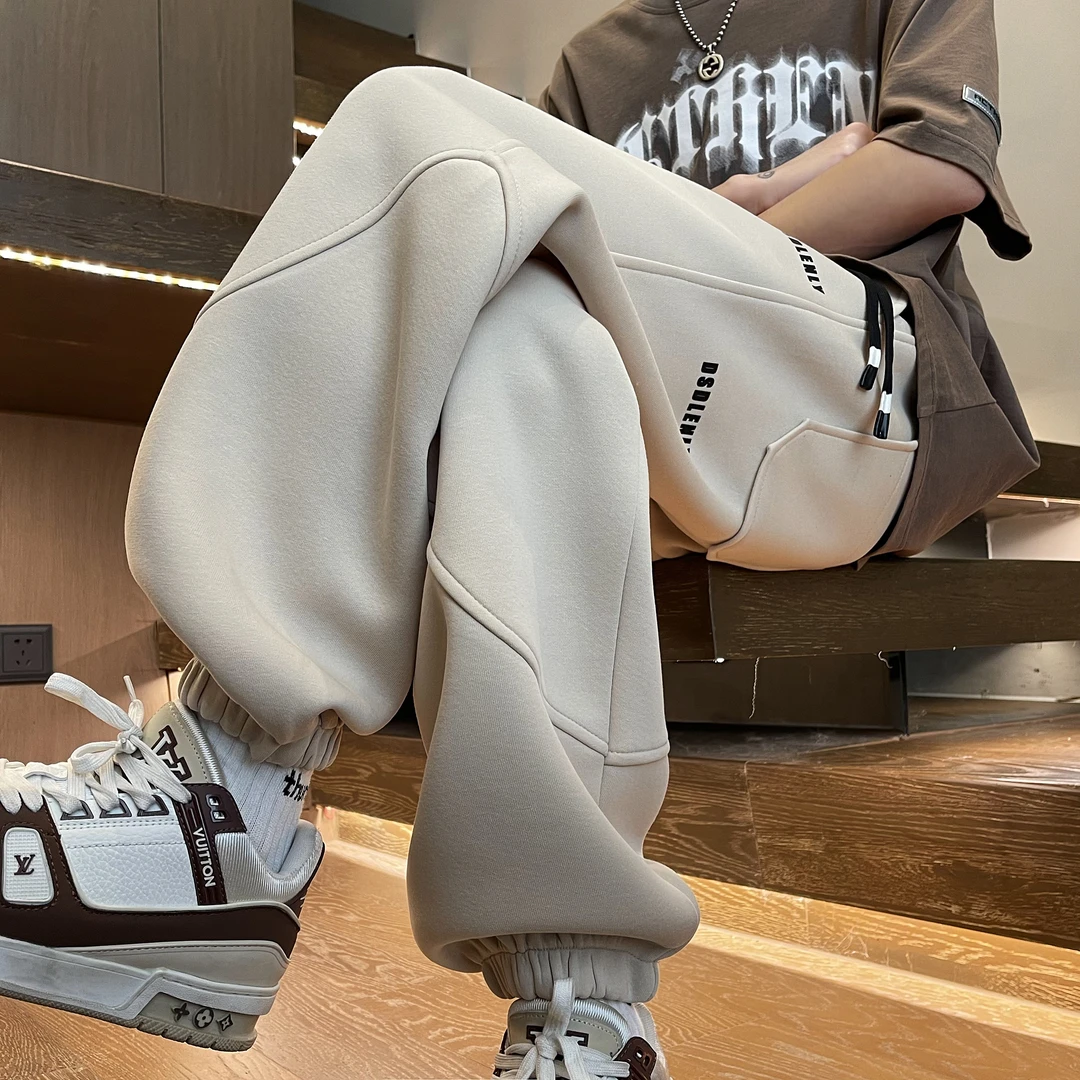 束脚卫裤男女新款宽松休闲高级潮流运动裤男生男款宽松束脚裤男