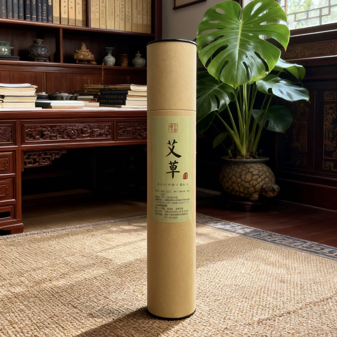 【艾草香】线香 天然艾草香品 长32厘米 一桶500克