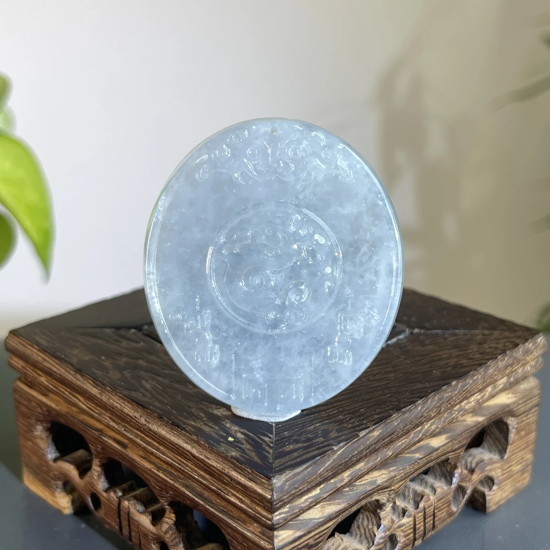 JCB10-57 天然缅甸A货翡翠 仿古牌