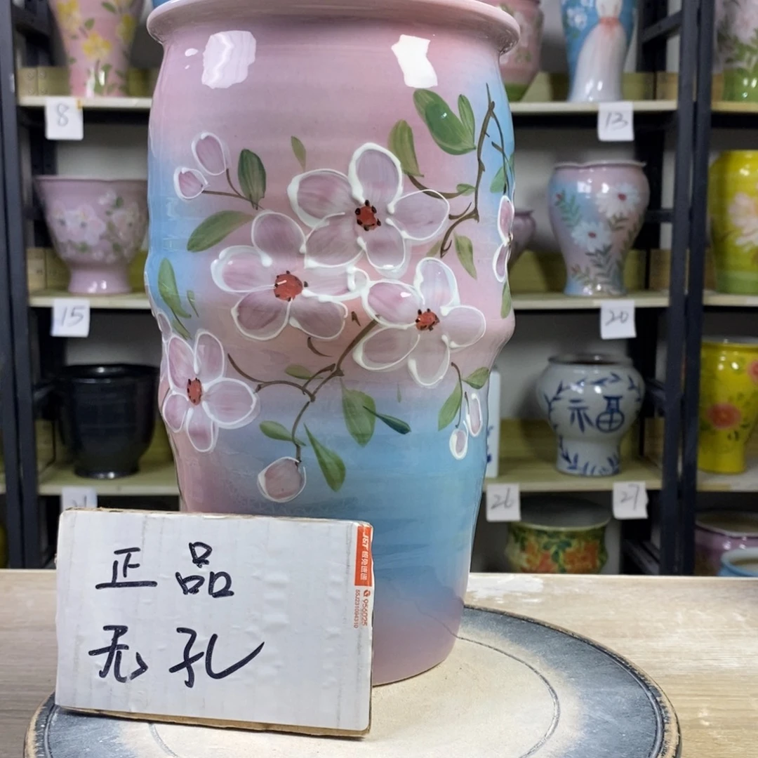 景德镇手工手绘陶瓷花盆