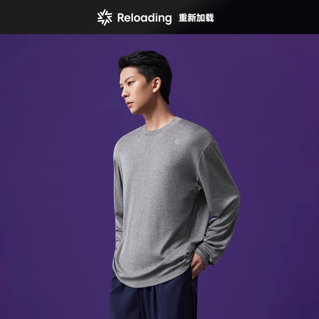 【秋款焕新】Reloading轻暖超弹美利奴羊毛天丝细腻户外通勤长袖T恤