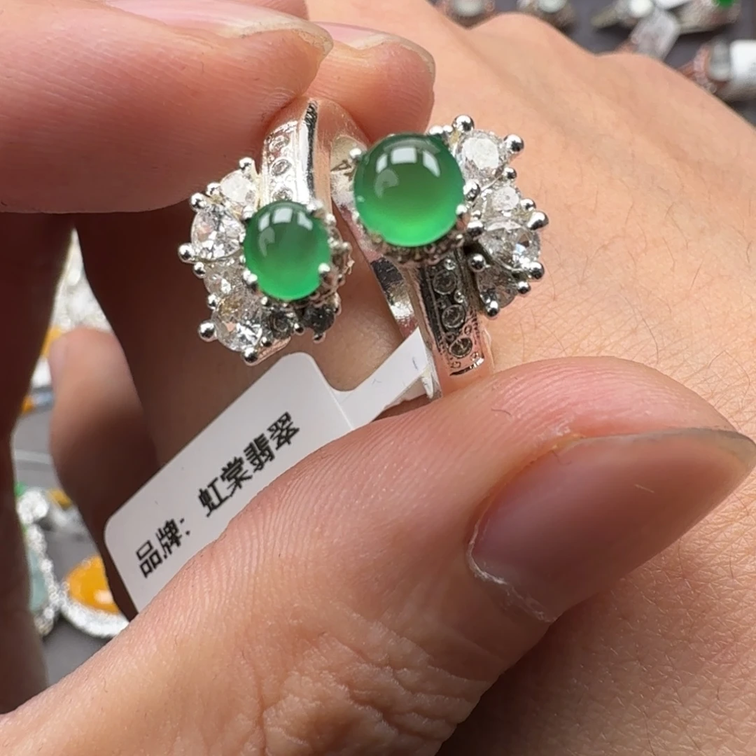 翡翠未镶嵌戒指天然缅甸翡翠A货