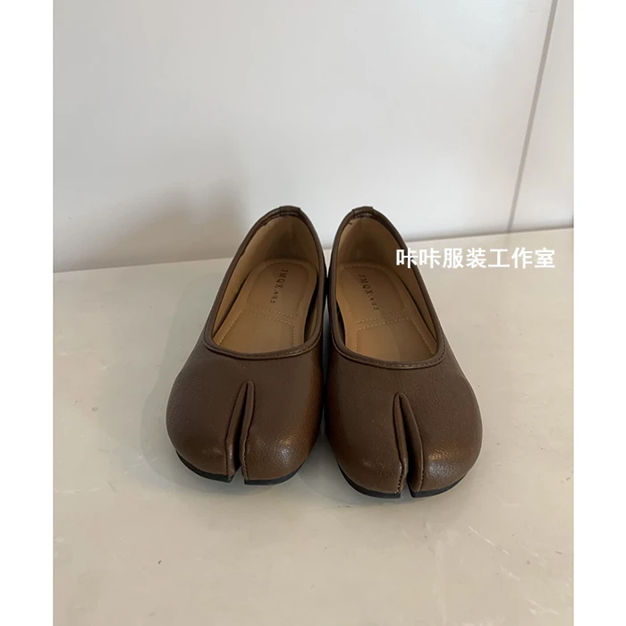 REKAYYAT“分趾鞋”复古时尚小众设计感软底分趾平底单鞋