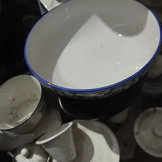 瓷青花汤盆口径25
