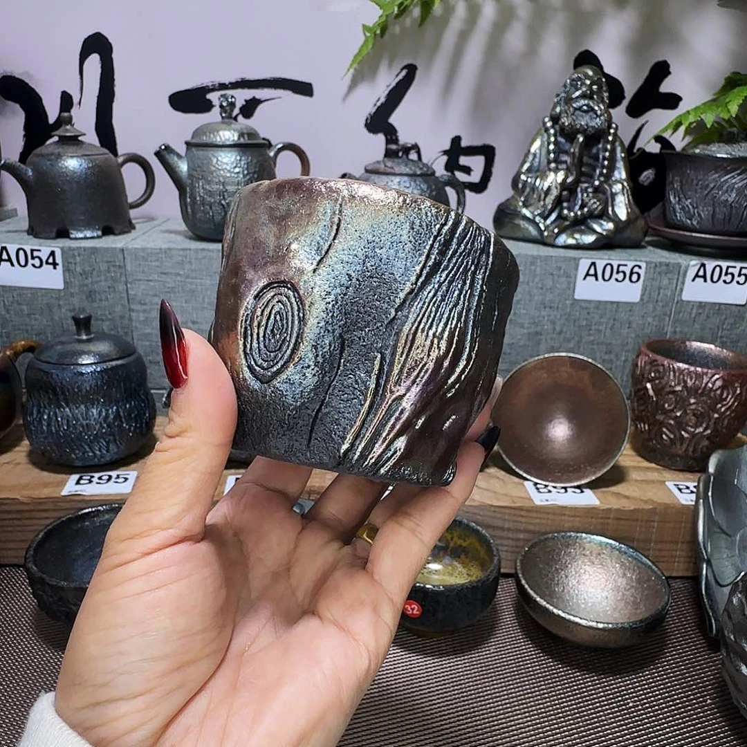 杯建水紫陶柴烧杯