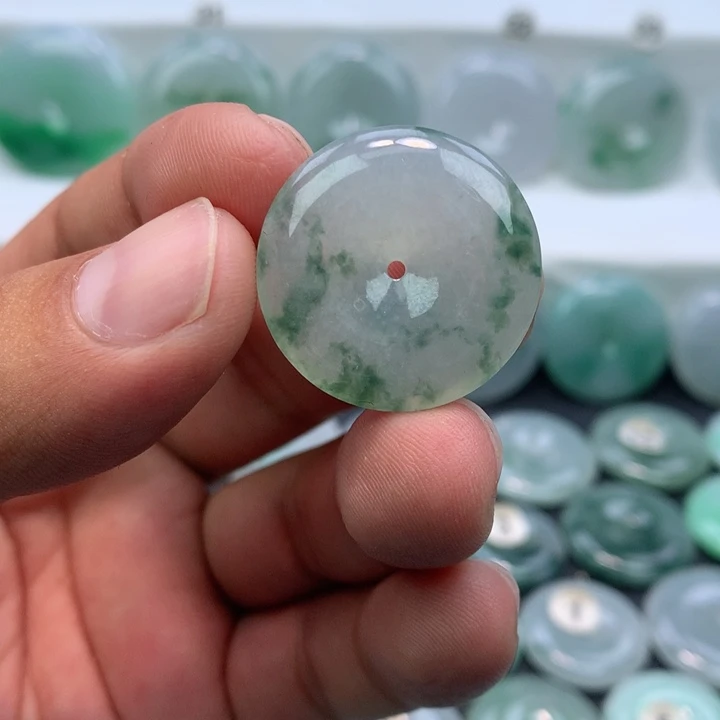 颈饰未镶嵌翡翠缅甸天然A货翡翠26.2-5.8