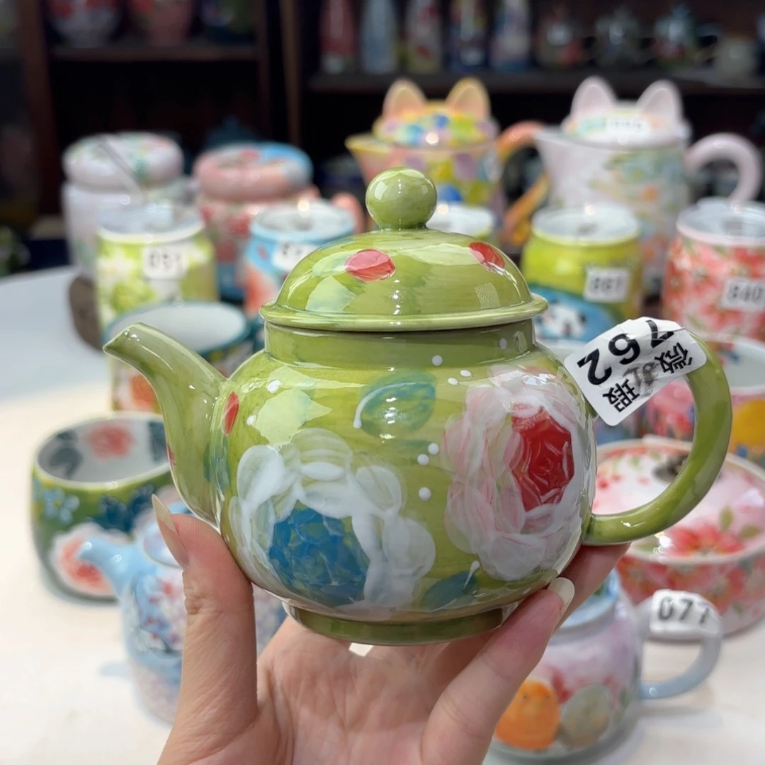 景德镇手绘高温釉下彩陶瓷茶具