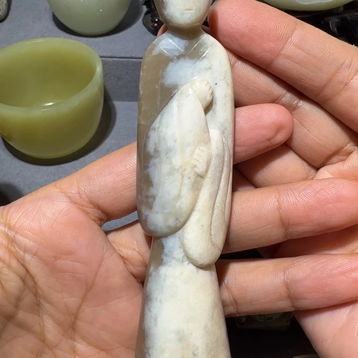 瓜***明和田玉未镶嵌颈饰