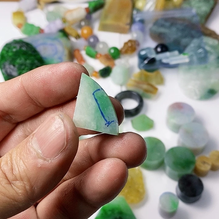 翡翠散珠天然翡翠A货