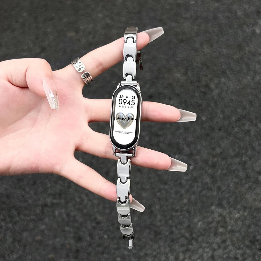 学长家适用小米手环10表带创意流线表带小米手环9表带高级感夏天