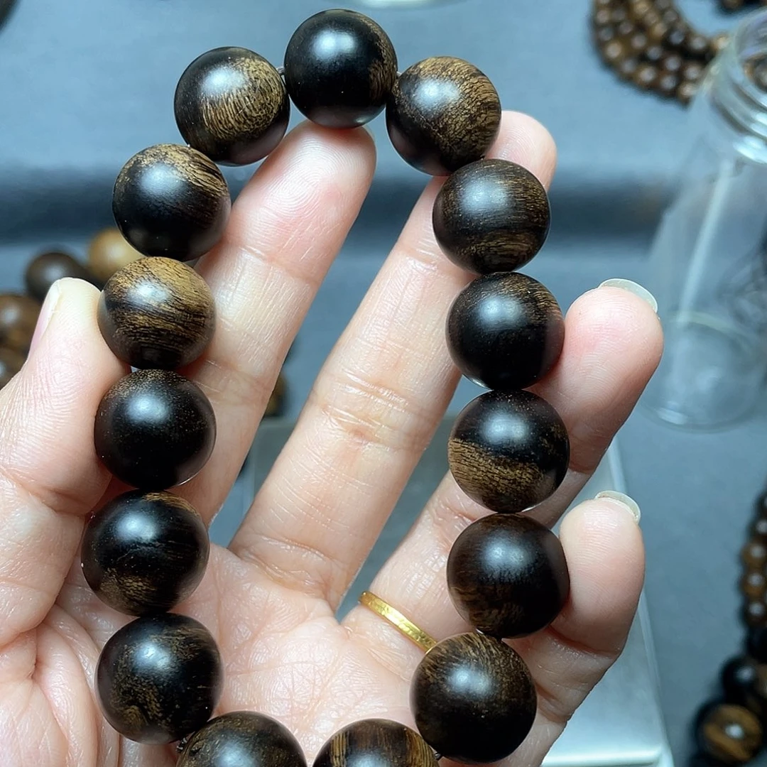 沉香手串?**?白棋瘤疤1.5