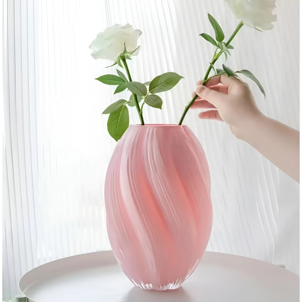 迟星新款麦芽糖上档次插花水养鲜花玻璃兰知春序麦芽糖花瓶