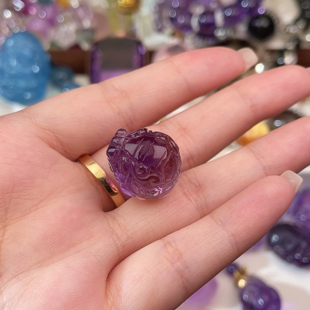 水晶颈饰未镶嵌用****4天然水晶吊坠096