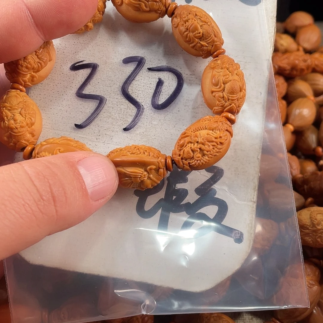 橄榄核手串/手链橄榄核雕工艺手串 瑕疵介意勿拍