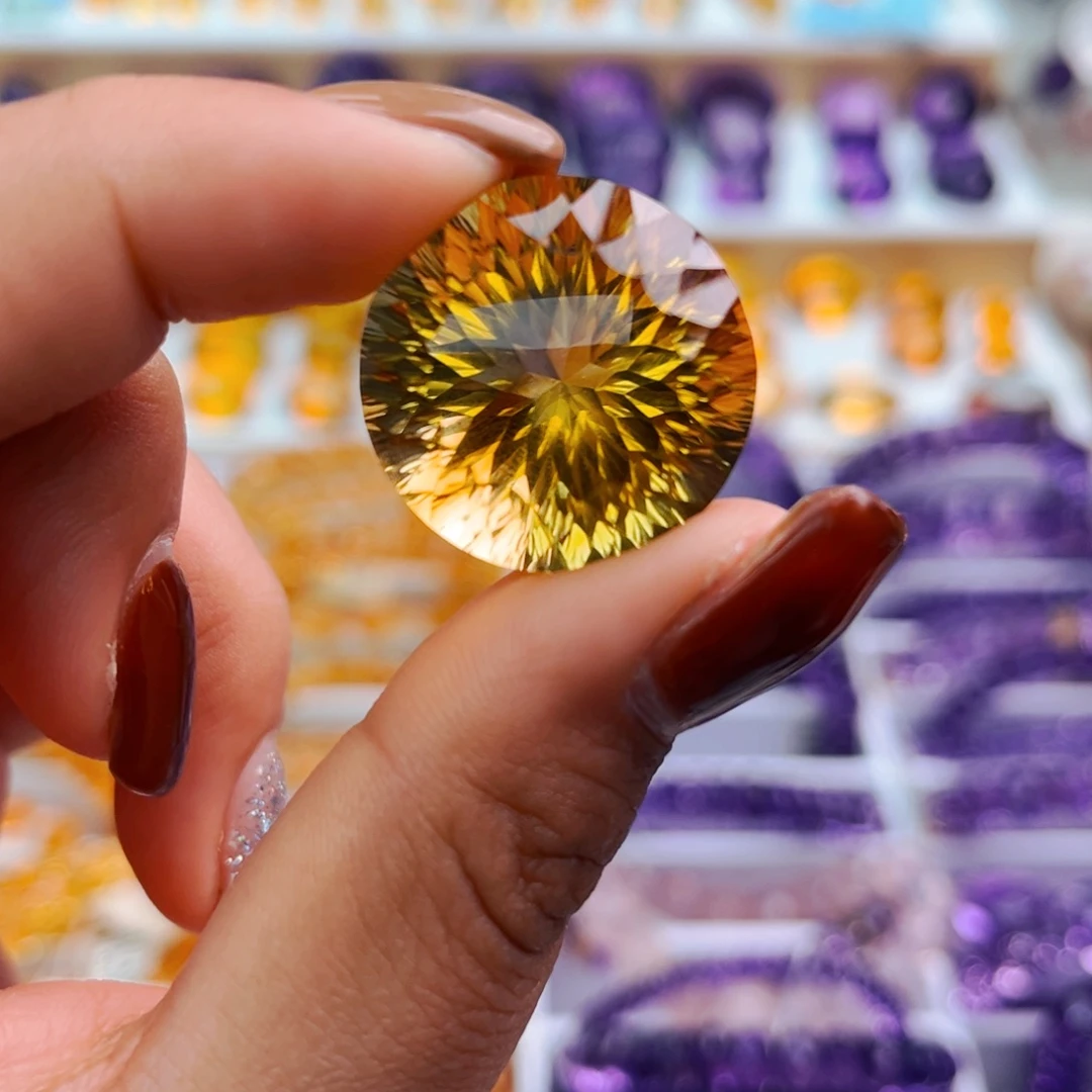 水晶未镶嵌珠宝半成品天然保真