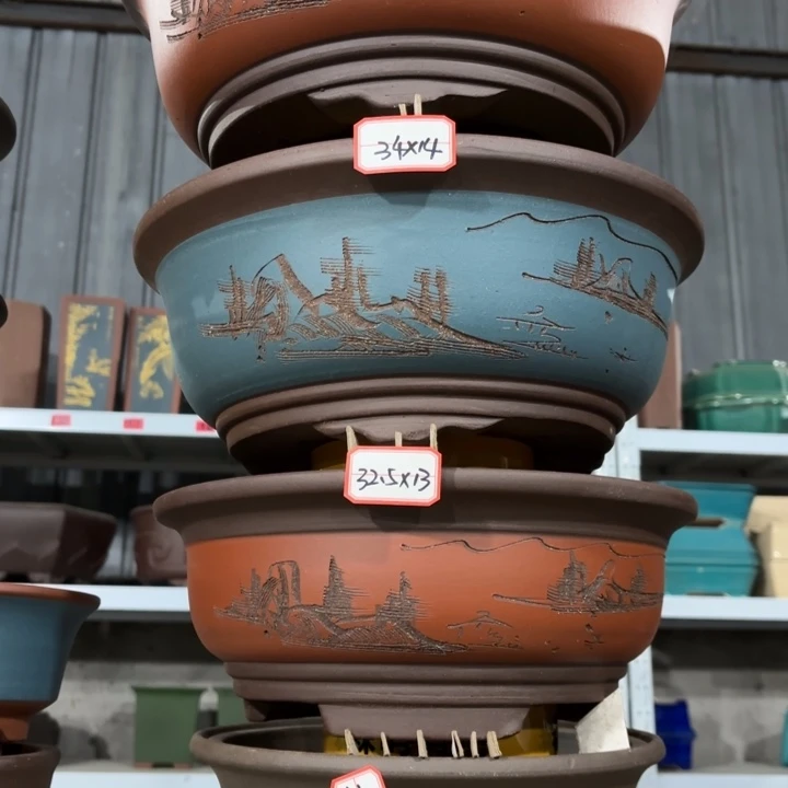 紫砂花盆        100-4