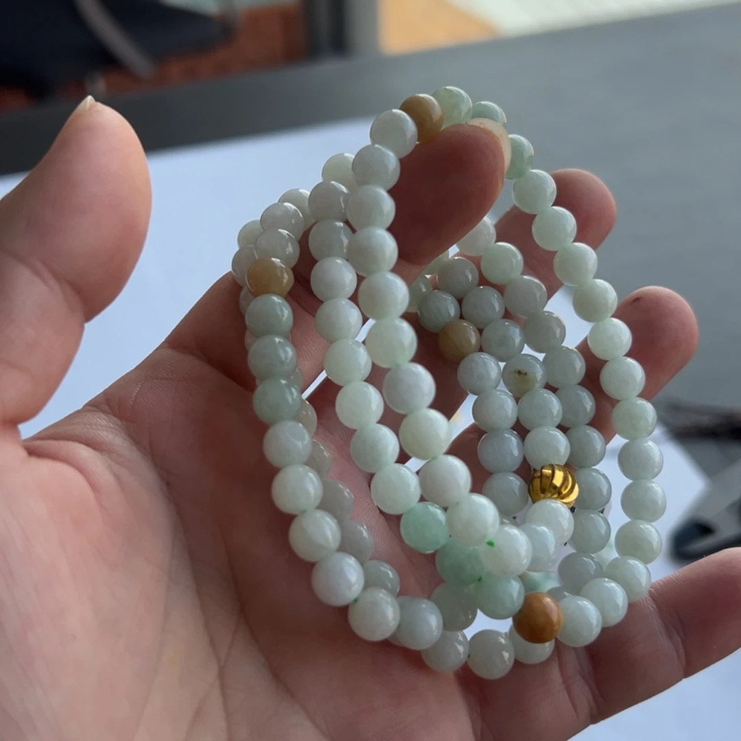 翡翠未镶嵌颈饰珠链