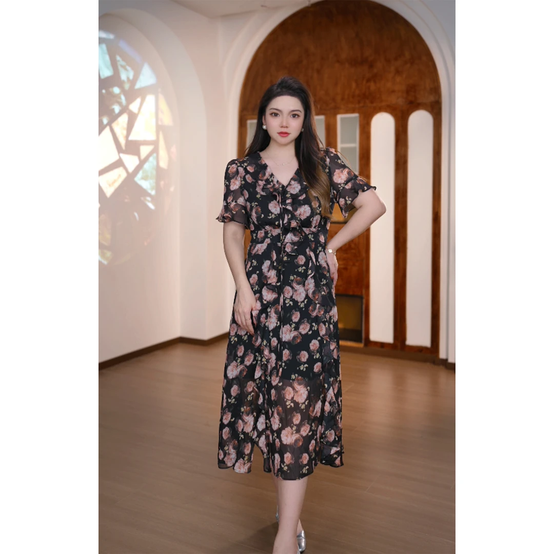 【花间令】 时尚气质连衣裙X52L306