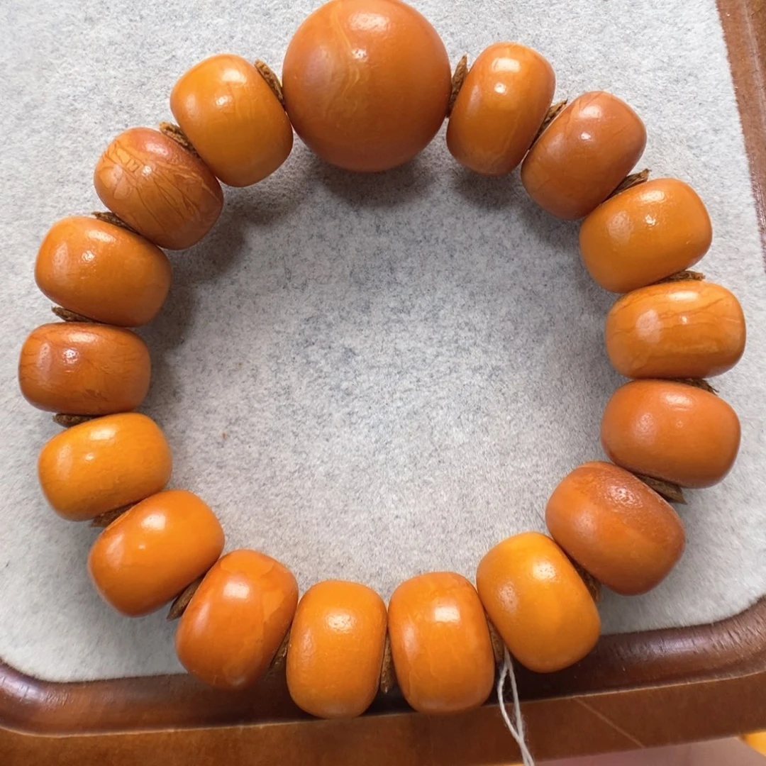 蜜蜡未镶嵌手串蜜蜡