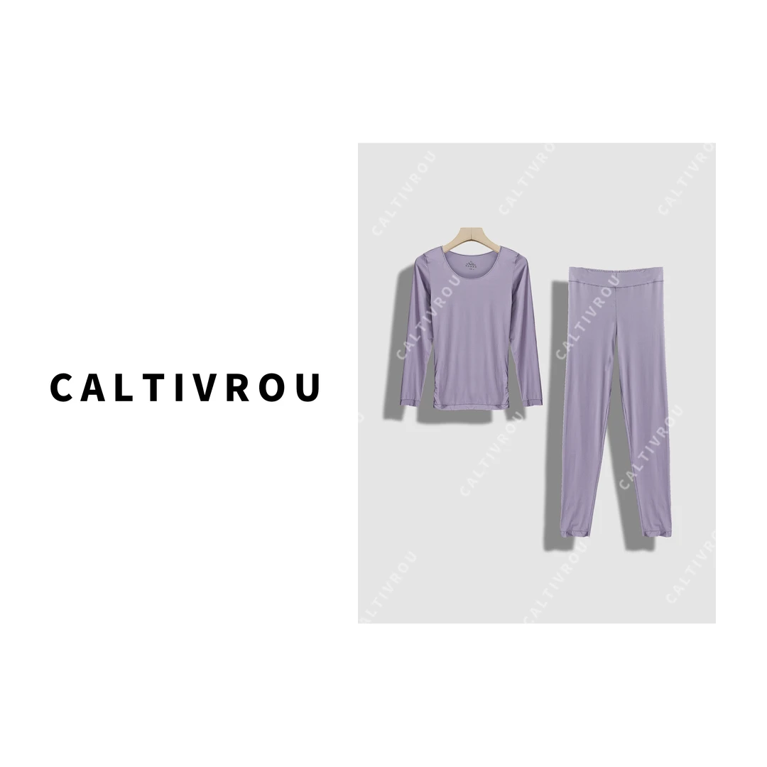 Caltivrou简约舒适感打底皮肤衣套装-Y13216-X